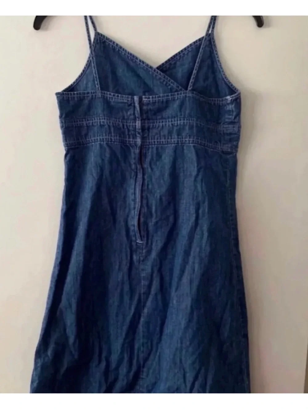 GAP kids denim zip up dress